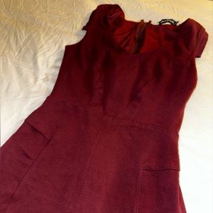 Mystic - Maroon Business Casual Dress - 2